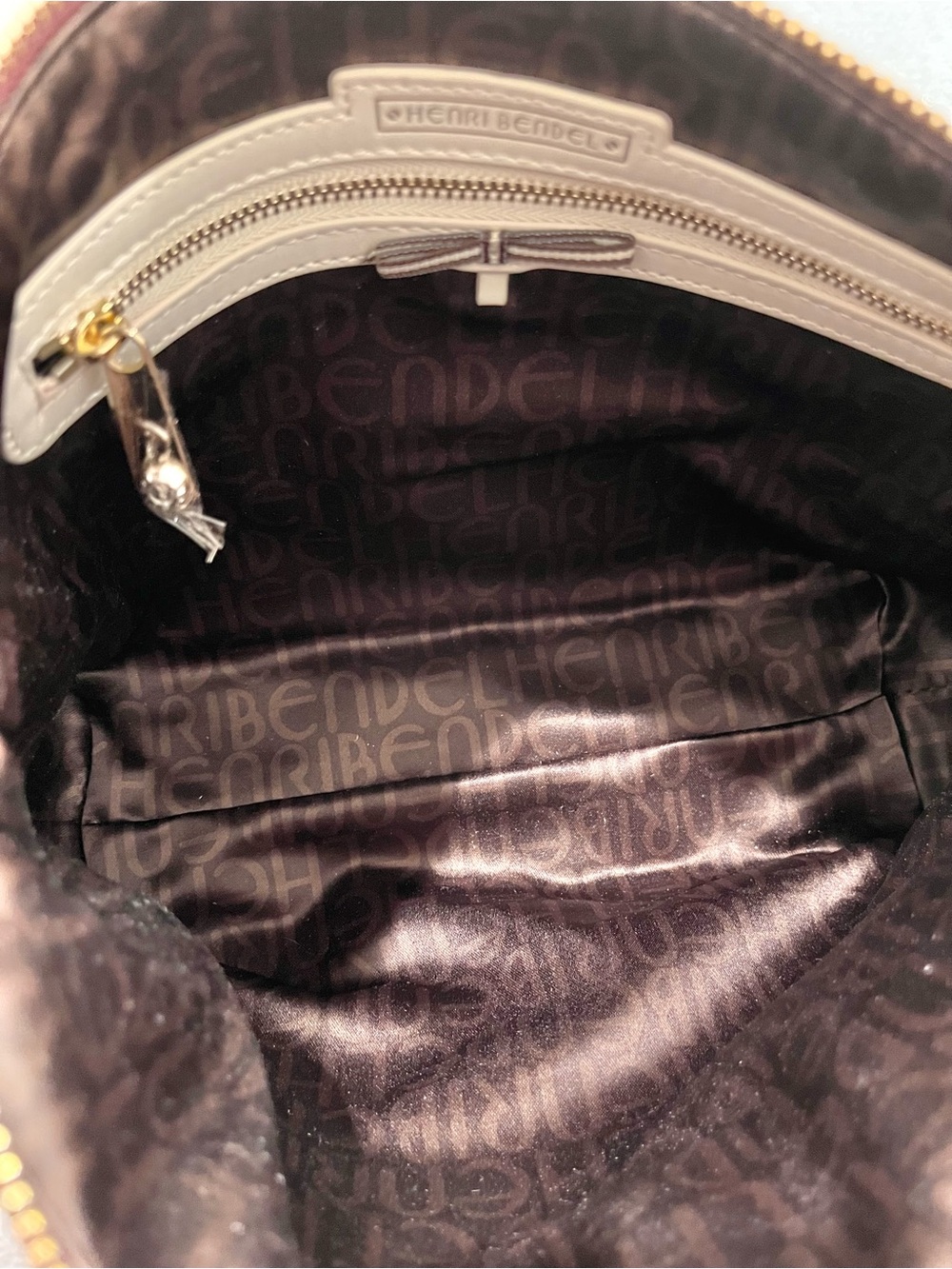 Henri Bendel Pebbled Leather Bowery Crossbody Bag Oxblood NWT - Picture 14 of 15
